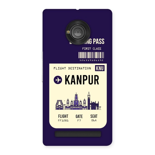 Kanpur Boarding Pass Back Case for Yu Yunique