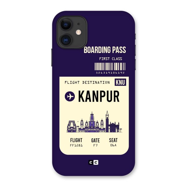 Kanpur Boarding Pass Back Case for iPhone 11