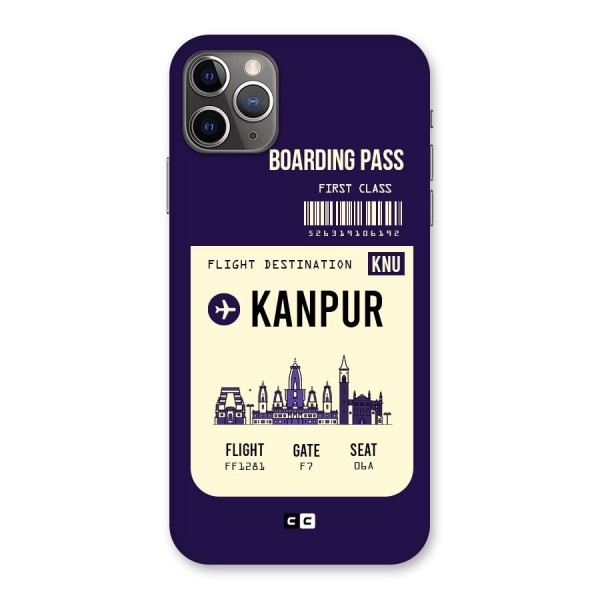 Kanpur Boarding Pass Back Case for iPhone 11 Pro Max