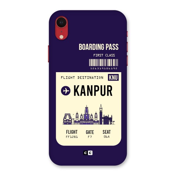 Kanpur Boarding Pass Back Case for iPhone XR