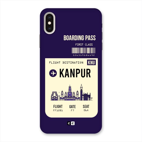 Kanpur Boarding Pass Back Case for iPhone XS Max