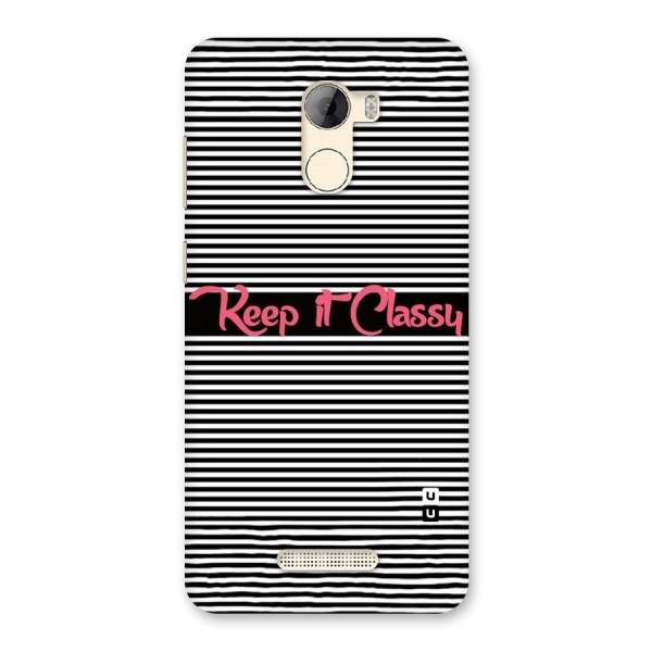 Keep It Classy Back Case for Gionee A1 LIte