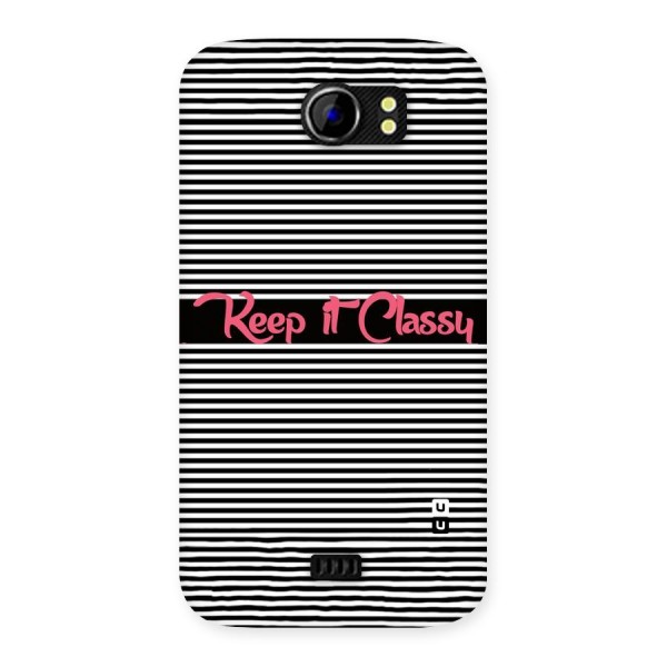 Keep It Classy Back Case for Micromax Canvas 2 A110