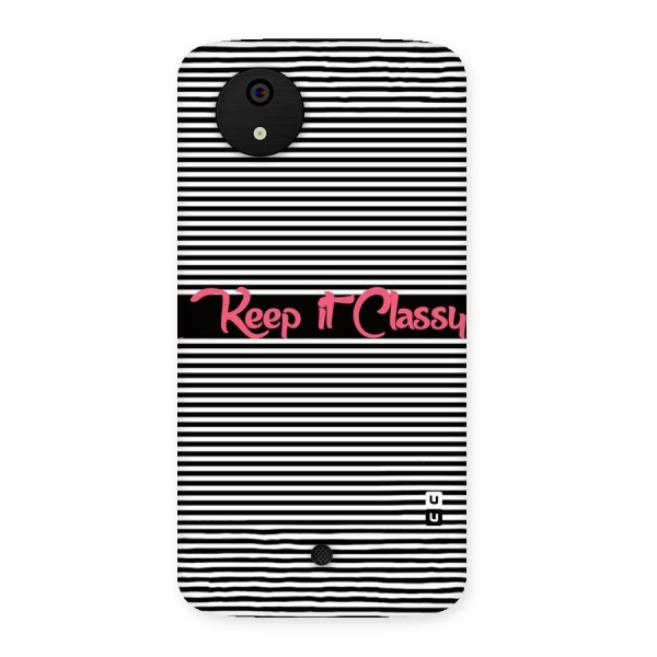 Keep It Classy Back Case for Micromax Canvas A1