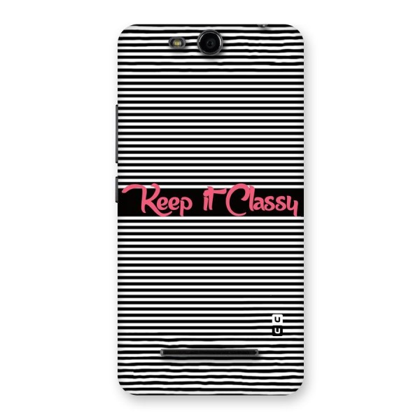 Keep It Classy Back Case for Micromax Canvas Juice 3 Q392