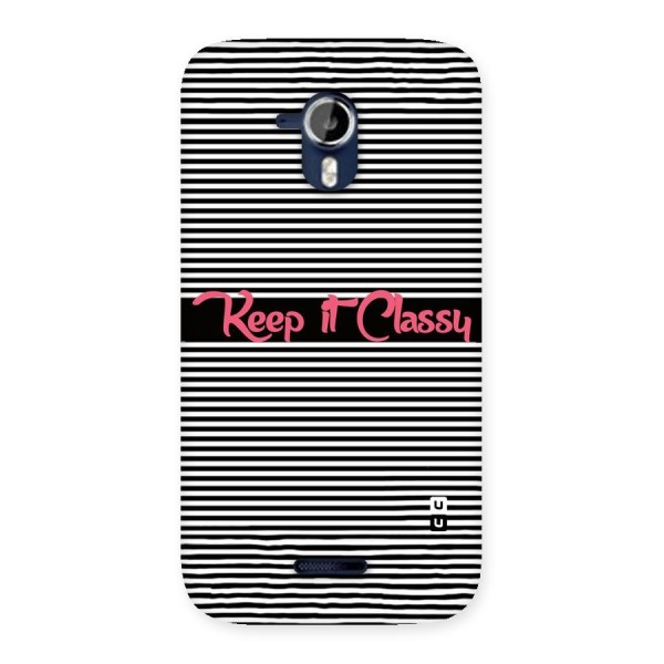 Keep It Classy Back Case for Micromax Canvas Magnus A117