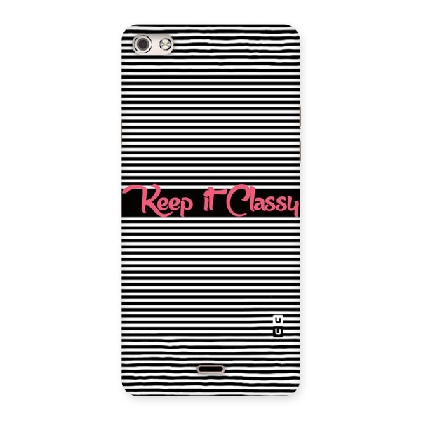 Keep It Classy Back Case for Micromax Canvas Silver 5