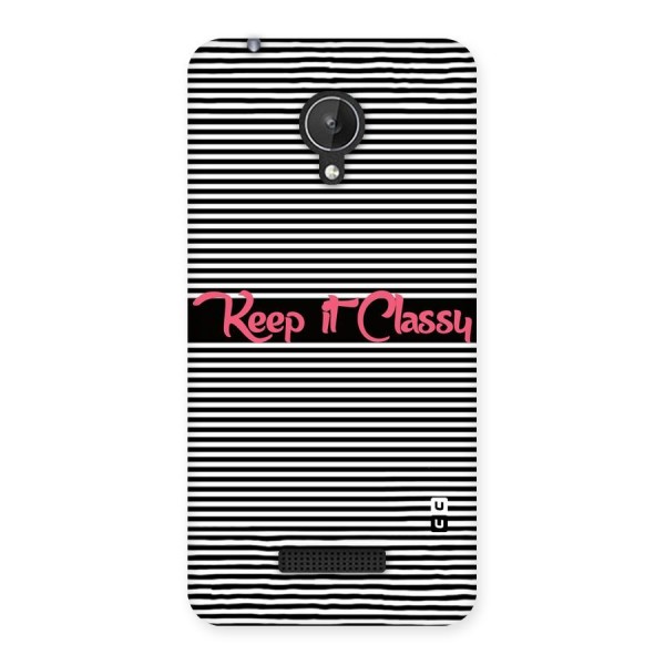 Keep It Classy Back Case for Micromax Canvas Spark Q380