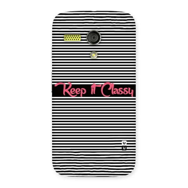 Keep It Classy Back Case for Moto G