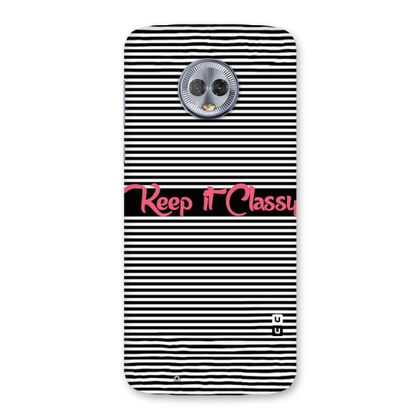 Keep It Classy Back Case for Moto G6