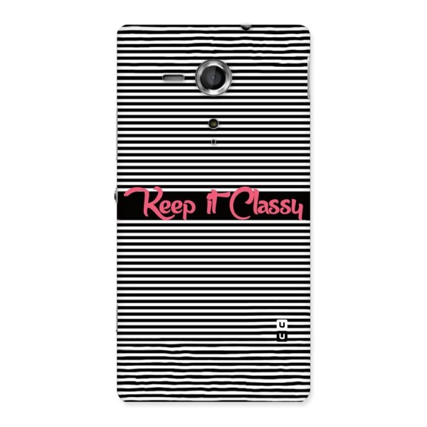 Keep It Classy Back Case for Sony Xperia SP