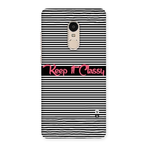 Keep It Classy Back Case for Xiaomi Redmi Note 4