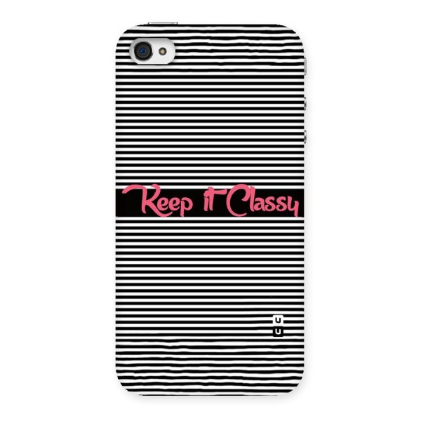 Keep It Classy Back Case for iPhone 4 4s