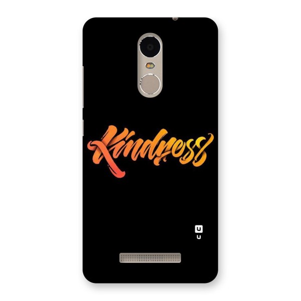 Kindness Back Case for Xiaomi Redmi Note 3