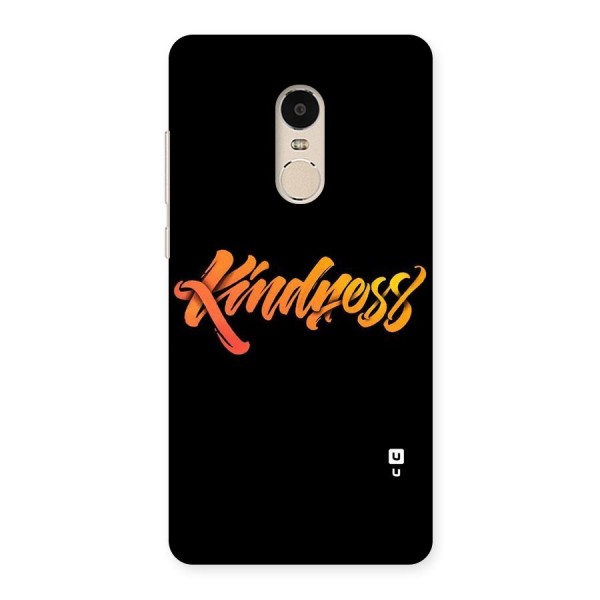 Kindness Back Case for Xiaomi Redmi Note 4