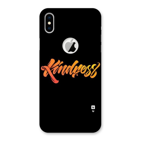 Kindness Back Case for iPhone XS Logo Cut