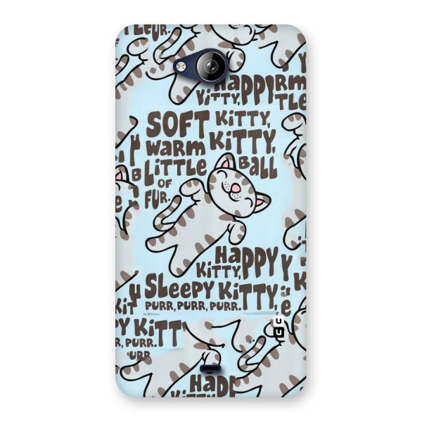 Kitty Pattern Back Case for Canvas Play Q355