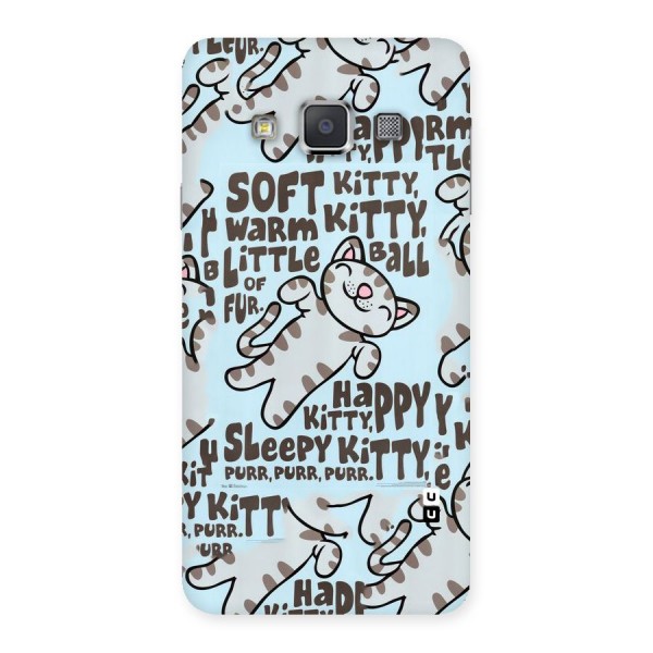 Kitty Pattern Back Case for Galaxy A3