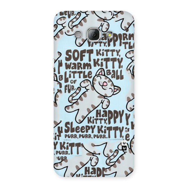 Kitty Pattern Back Case for Galaxy A8