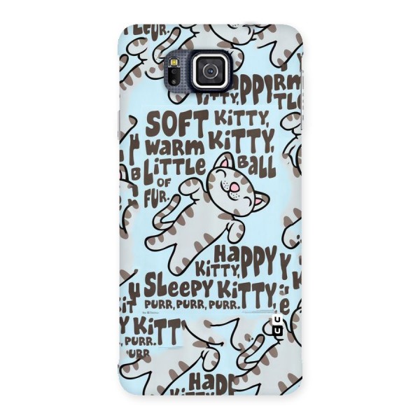 Kitty Pattern Back Case for Galaxy Alpha