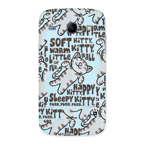 Kitty Pattern Back Case for Galaxy Core