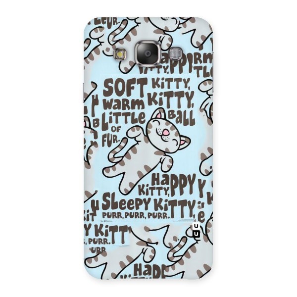 Kitty Pattern Back Case for Galaxy E7