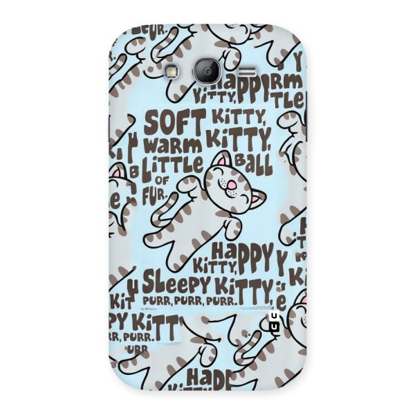 Kitty Pattern Back Case for Galaxy Grand