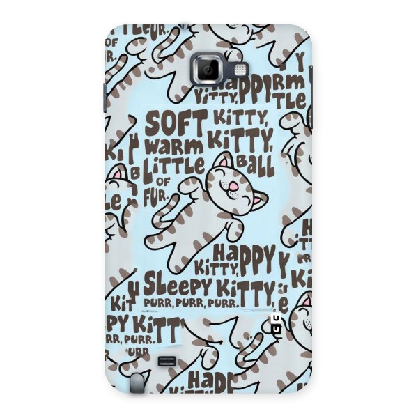 Kitty Pattern Back Case for Galaxy Note