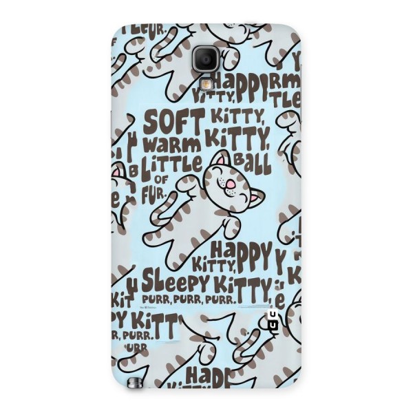 Kitty Pattern Back Case for Galaxy Note 3 Neo
