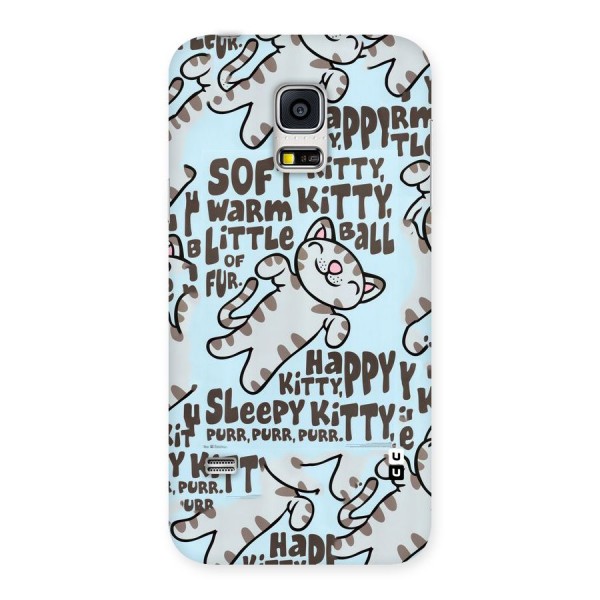 Kitty Pattern Back Case for Galaxy S5 Mini