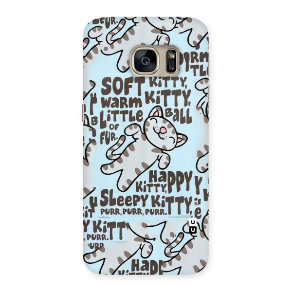 Kitty Pattern Back Case for Galaxy S7