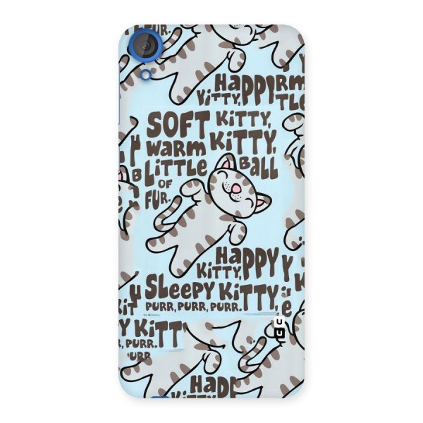 Kitty Pattern Back Case for HTC Desire 820s