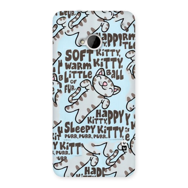Kitty Pattern Back Case for HTC One M7