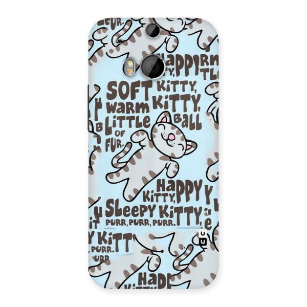 Kitty Pattern Back Case for HTC One M8