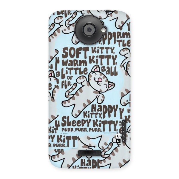 Kitty Pattern Back Case for HTC One X
