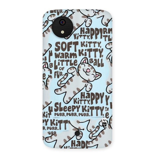 Kitty Pattern Back Case for Micromax Canvas A1