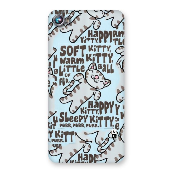 Kitty Pattern Back Case for Micromax Canvas Fire 4 A107