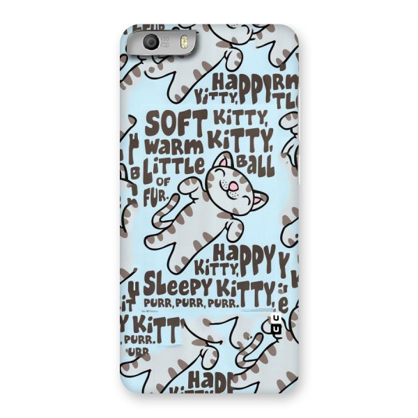 Kitty Pattern Back Case for Micromax Canvas Knight 2
