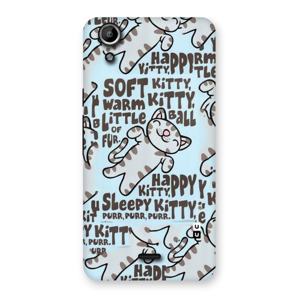 Kitty Pattern Back Case for Micromax Canvas Selfie Lens Q345