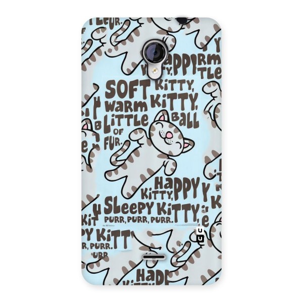 Kitty Pattern Back Case for Micromax Unite 2 A106
