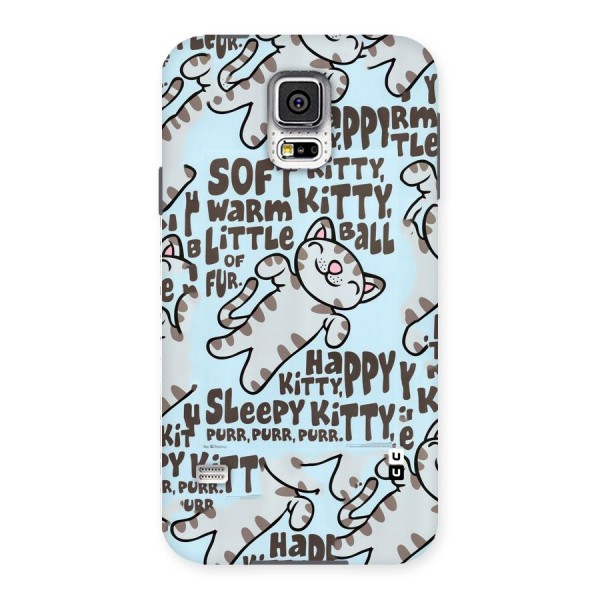 Kitty Pattern Back Case for Samsung Galaxy S5