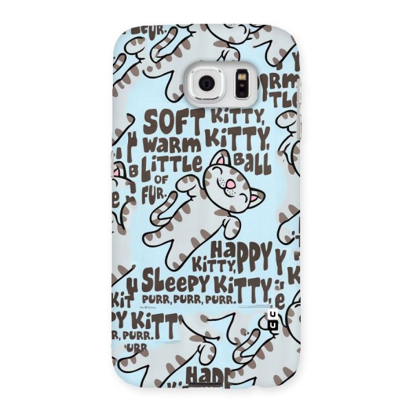 Kitty Pattern Back Case for Samsung Galaxy S6