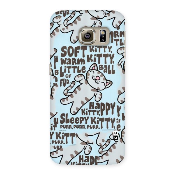 Kitty Pattern Back Case for Samsung Galaxy S6 Edge