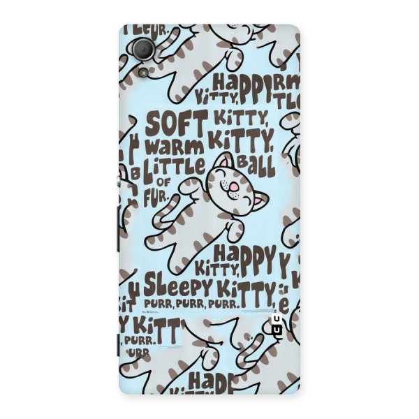 Kitty Pattern Back Case for Xperia Z4
