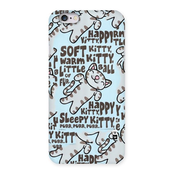 Kitty Pattern Back Case for iPhone 6 6S