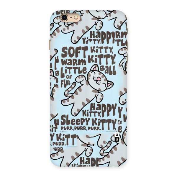 Kitty Pattern Back Case for iPhone 6 Plus 6S Plus
