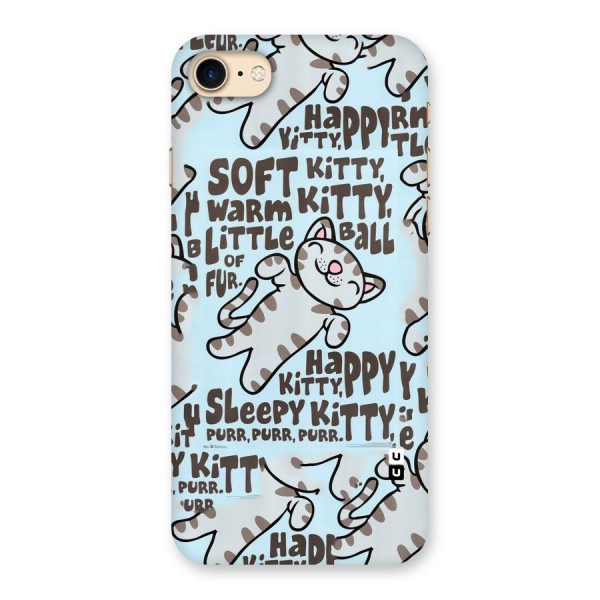 Kitty Pattern Back Case for iPhone 7