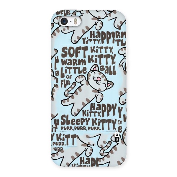 Kitty Pattern Back Case for iPhone SE
