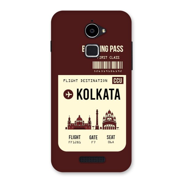 Kolkata Boarding Pass Back Case for Coolpad Note 3 Lite