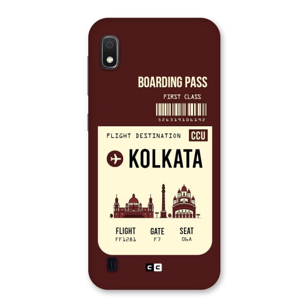 Kolkata Boarding Pass Back Case for Galaxy A10